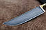 Ніж туристичний Пчак 7, ручної роботи з дамаської сталі, стане чудовим помічником у поході, плюс чохол., фото 3