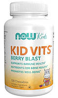 Витамины для детей Berry Blast (Kid Vits) Now Foods 120 жевательных таблеток JM, код: 7701296