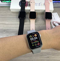 Женские Apple watch series 9 GS9 Mini Умные Смарт часы - фитнес браслет Серебристые