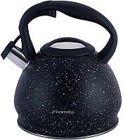 Чайник Kamille Whistling Kettle Marble 2.7л из нержавеющей стали со свистком NST