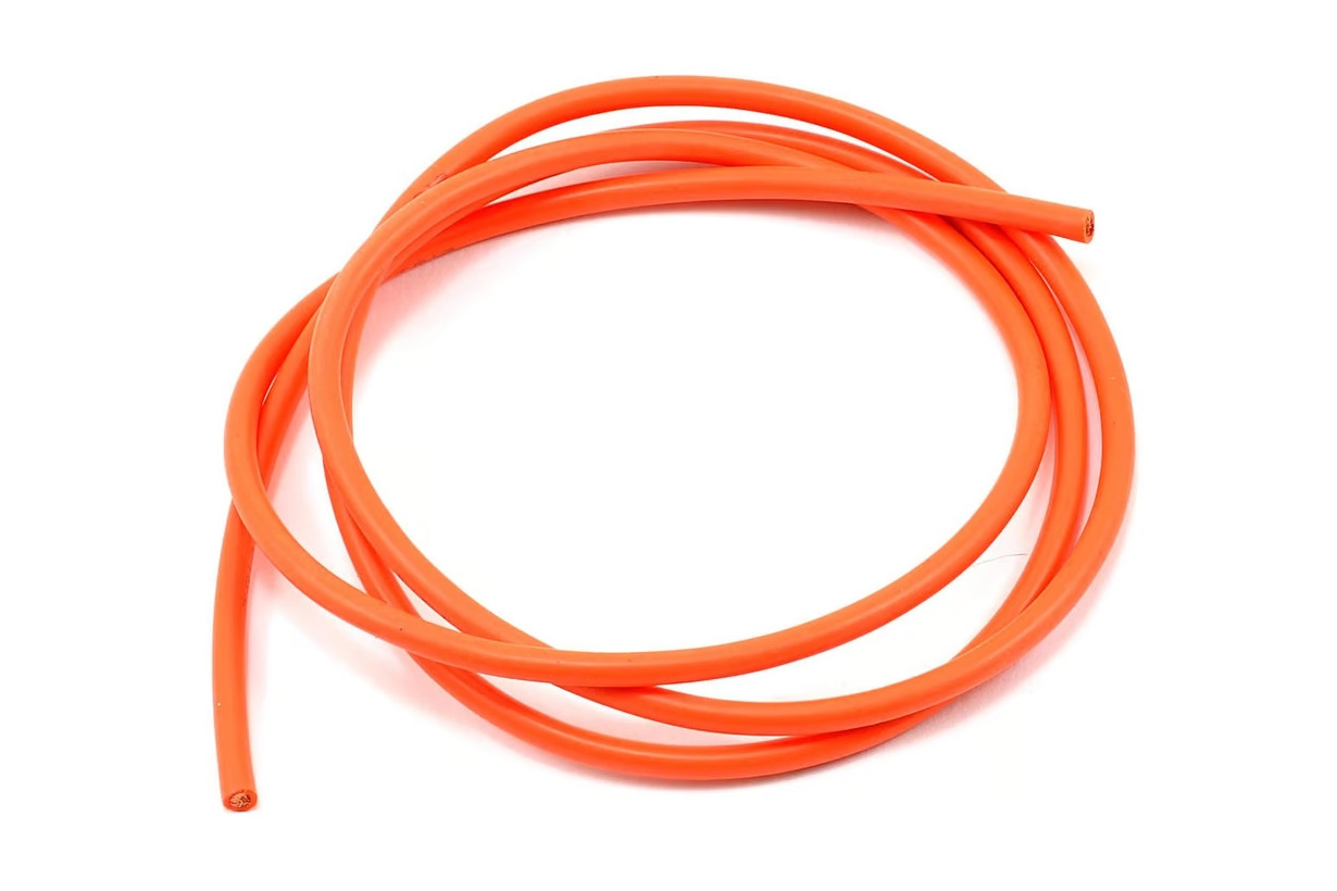 Провід силіконовий QJ 30 AWG (помаранчевий), 1 метр