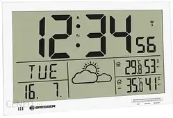 Метеостанція Bresser MyTime Jumbo LCD biały (74647)