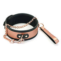 Ошейник с поводком Liebe Seele Rose Gold Memory Collar with Leash NST