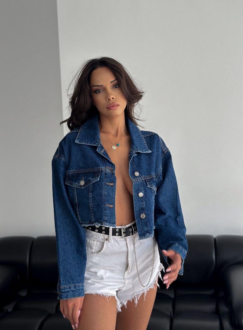 Жіноча джинсова куртка, фото 1