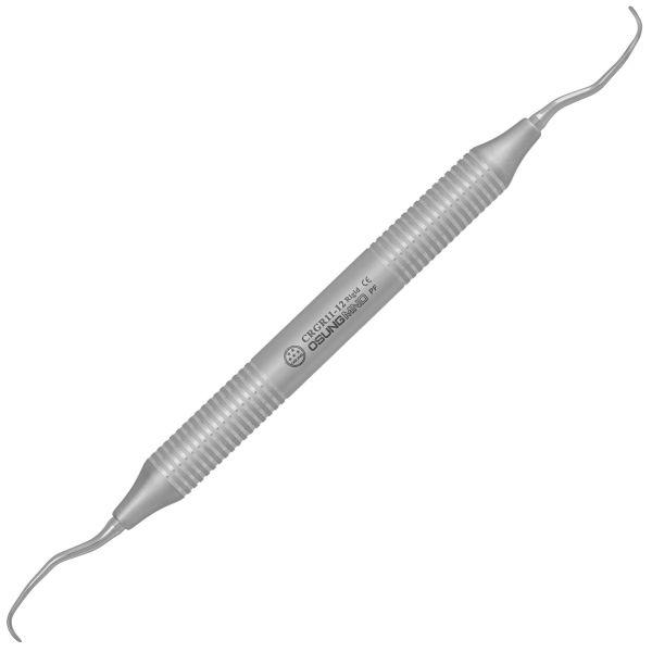 Кюрета Gracey Rigid CRGR11-12 жорстка металева ручка двостороння Hu-friedy тип, фото 1