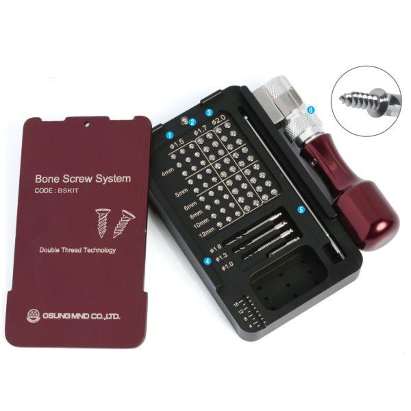 Набір для фіксації кісткових блоків усі інструменти та гвинти виготовлені з титану GR5 ELI, фото 1