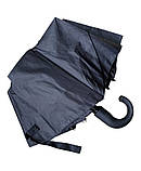 Парасолька чоловіча Kitchen Pro KT-996-BLK напівавтомат, 10 спиць, ручка гак, Чорний, фото 3