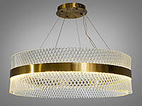 Эксклюзивная хрустальная LED люстра для зала, цвет бронза, 105W 7002-800SGD-LS