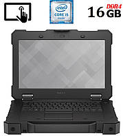 Защищенный ноутбук Dell Latitude 7414 Rugged Extreme / 14" (1366x768) TN Touch / Intel Core i5-6300U (2 (4)