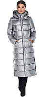 Женская куртка модная цвет серебро модель 31007 (ОСТАЛСЯ ТОЛЬКО 42(XXS))