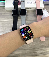 Женские Apple watch series 9 GS9 Mini Умные Смарт часы - фитнес браслет Розовые