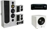 Домашній кінотеатр ONKYO TX-SR494DAB + TAGA HARMONY TAV-606 v3 atm + TSW-80 white -