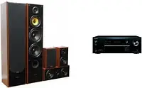 Домашній кінотеатр ONKYO TX-SR494DAB + TAGA HARMONY TAV-606 v3 walnut -