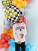 PartyDeco Шар Прапор перегонів Happy birthday . Куля фольгована — В УП, фото 5