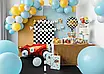 PartyDeco Шар Прапор перегонів Happy birthday . Куля фольгована — В УП, фото 4