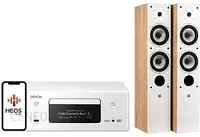 Домашній кінотеатр Denon Zestaw stereo Ceol-N10 + WILSON Six Biały