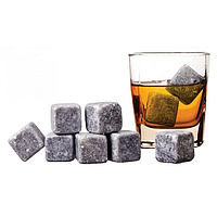 Камені для охолодження віскі 9 штук із чохлом мильний камінь Whiskey Stones