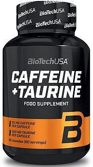 BioTech USA Caffeine + Taurine 60 капсул