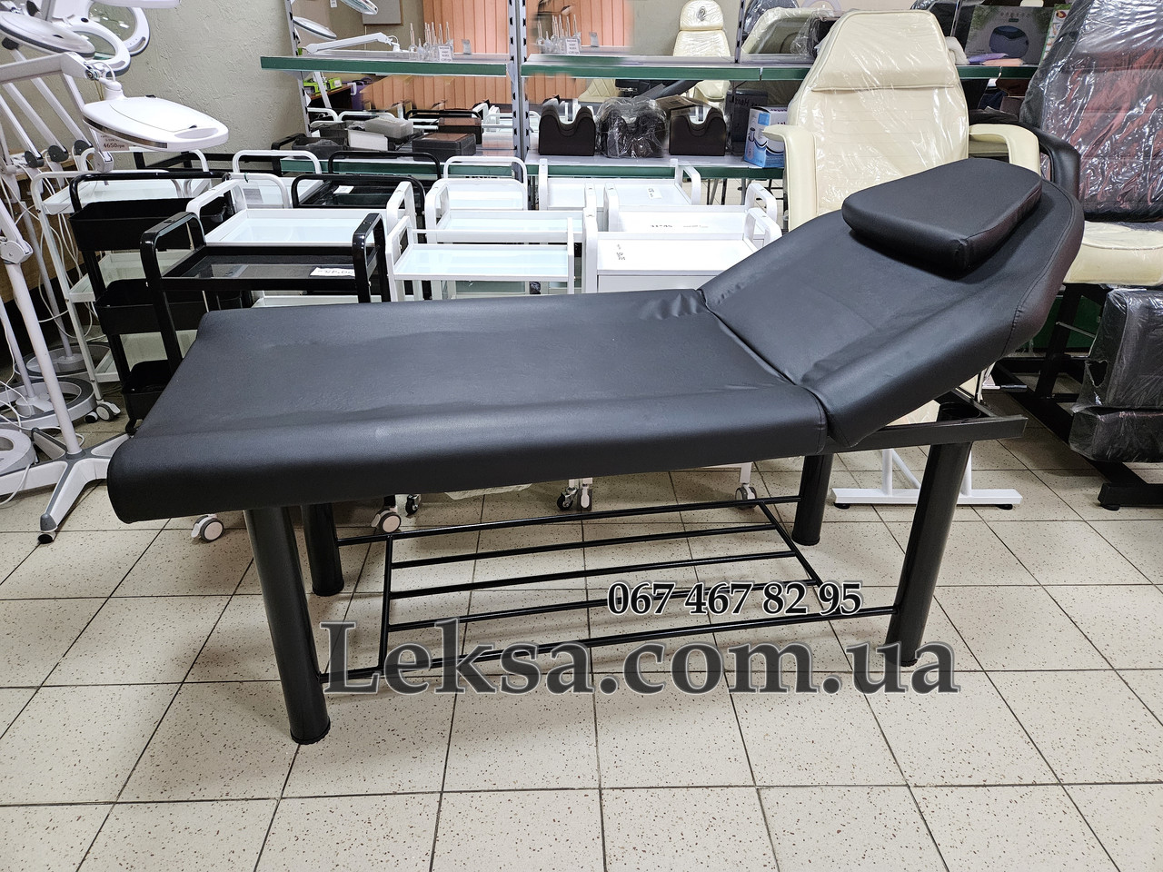 Кушетка косметологічна LS-285A Black УЦІНКА