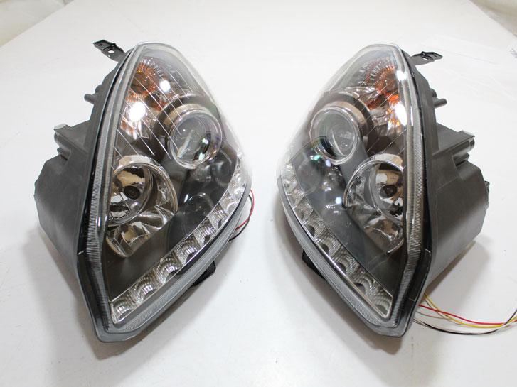 Фара передня (основного світла) LED +лінза black ВАЗ 2170-72 (к-кт 2 шт.)