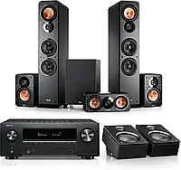 Домашній кінотеатр Teufel Ultima 40 Surround + Denon X3800H Für Dolby Atmos Czarny (107000641)