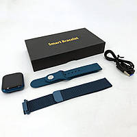 Smart Watch T80S, два браслети, температура тіла, тиск, оксиметр. CS-657 Колір: синій