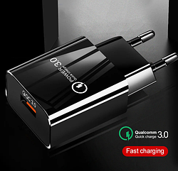 Швидка зарядка QC 3.0 Fast Charger QC USB 18W Мережевий зарядний пристрій 5V/3A, 9V/2A, 12V/1 sale