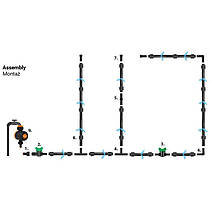 Набір для крапельного поливу, 16мм, 100 м,
182 шт. DSWWF100-SET4, фото 4