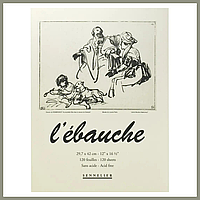 Блокнот склеювання для ескізів та нарисів Ebauche Sennelier 130 аркушів блокнот 144 Блокнот для жены