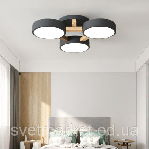 Стельова люстра для спальні 6055/3 ВК, фото 1