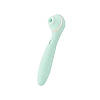 Вакуумний стимулятор із вібратором KISSTOY Polly Max Cyan, фото 3