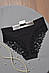 Труси жіночі однотонні чорного кольору р.M/L 175594S, фото 2