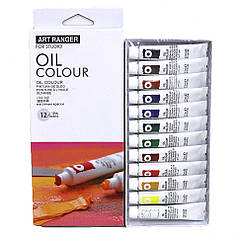 Набір фарб Оливкових "Art Ranger" 12 кольорів "Oil" EO1212C-3 12 мл