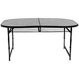 Стіл Bo-Camp Northgate Oval 150x80 cm Black/Grey (1404188), фото 2