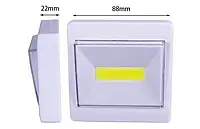 Светодиодный светильник, LED выключатель на батарейках 3xAAA и магнитным креплением