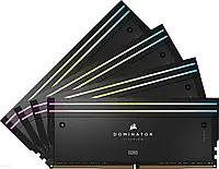 Пам'ять Corsair Dominator Titanium DDR5-6400, CL32, Intel XMP 3.0 - 64 GB Quad-Kit, schwarz