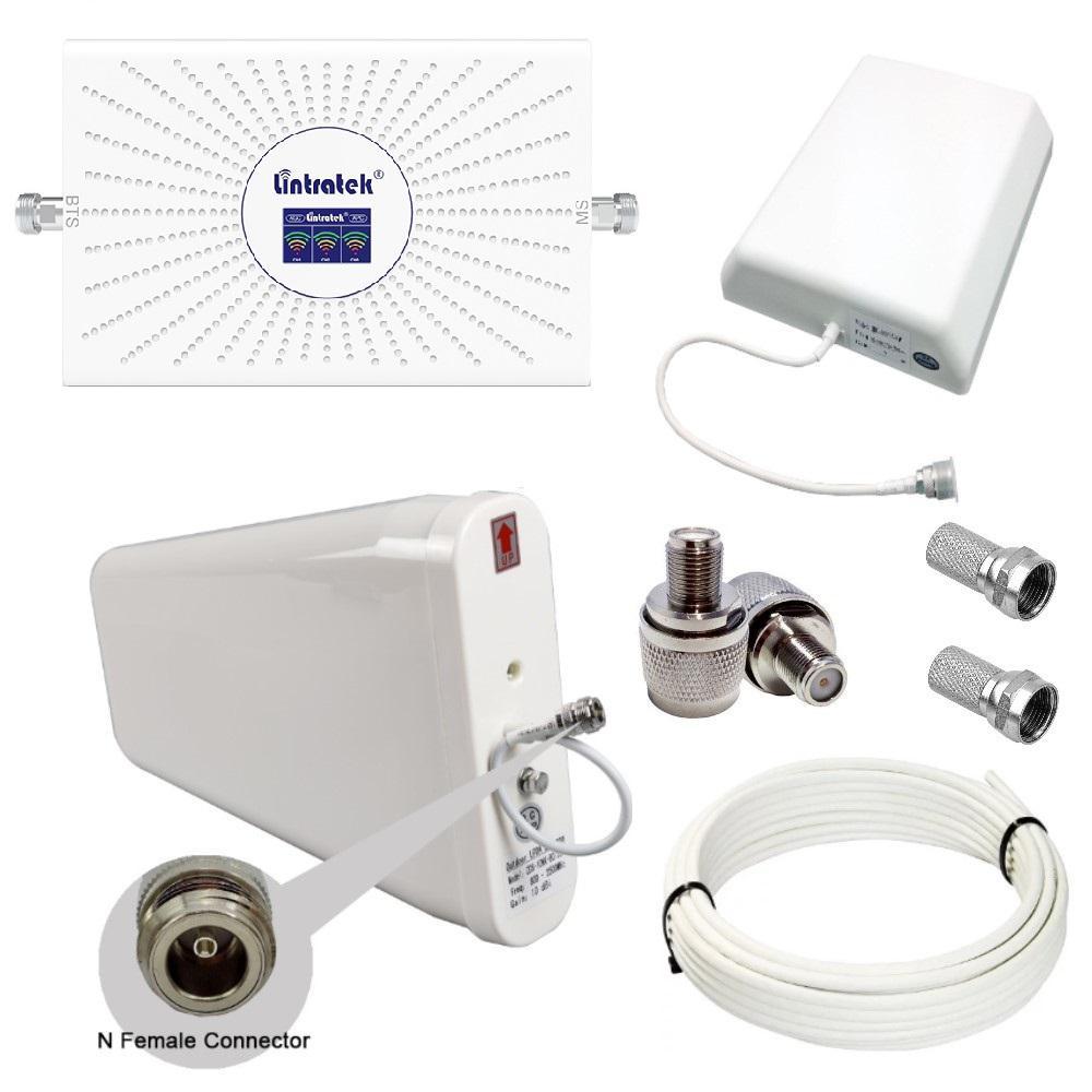 Репітер підсилювач мобільного зв'язку і інтернету Lintratek AA23-GDW GSM 3G 4G 900 1800 2100 МГц (10/8 дБі), фото 1