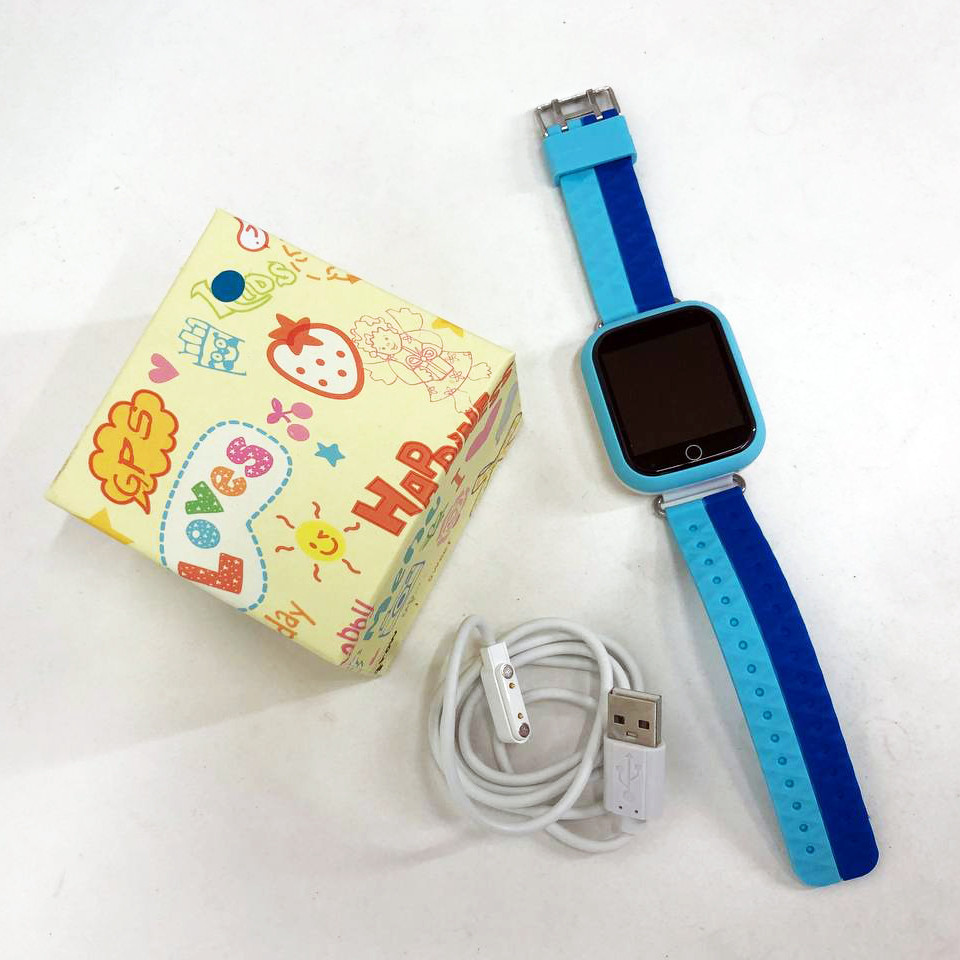 Дитячий розумний годинник з GPS Smart baby watch Q750 Blue, смарт годинник-телефон з сенсорним екраном LK-139 та іграми, фото 1