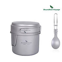 Туристичний посуд титановий