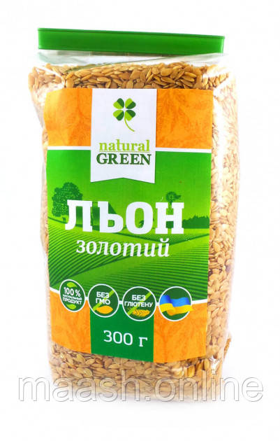 Насіння льону золотого Natural Green, 300 г