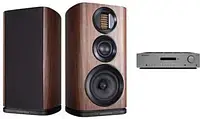 Домашній кінотеатр CAMBRIDGE AUDIO AXR85 + WHARFEDALE EVO 4.2 WALNUT