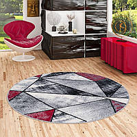 Дизайнерський килим Pergamon Сучасна вітальня Спальня Їдальня Короткий ворс Блискучий Сірий Червоний Магія