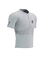 Безшовна бігова футболка  Compressport Trail Half-Zip Fitted SS Top, White, M
