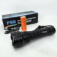Ліхтарик ручний тактичний Bailong BL-K70-P90, світлодіодний ліхтарик для туриста, VB-946 надпотужний ліхтарик