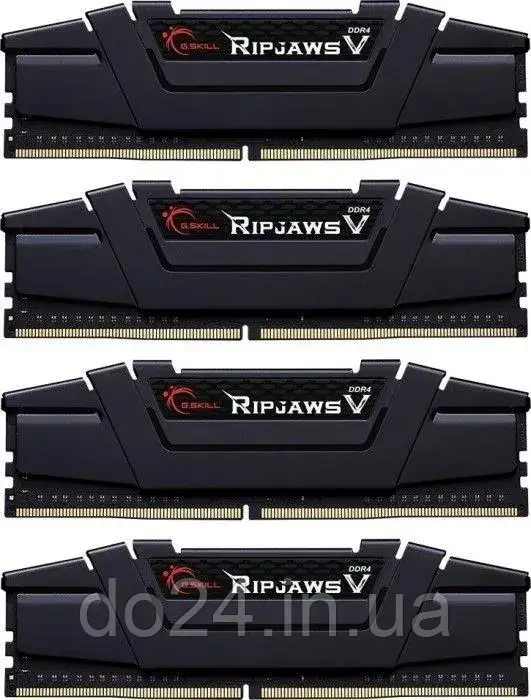 Пам'ять G.Skill Ripjaws V, DDR4, 64 GB, 3600MHz, CL14 (F4-3600C14Q-64GVKA)