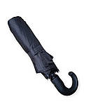 Парасолька чоловіча Kitchen Pro KT-996-BLK напівавтомат, 10 спиць, ручка гак, (88929-E) Чорний, фото 5