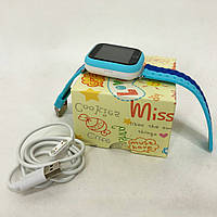Детские умные часы с GPS Smart baby watch Q750 Blue, смарт часы-телефон c сенсорным экраном XY-686 и играми