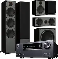 Домашній кінотеатр Onkyo TX-NR696 + 300/100/C150/MRW-10. Kino 2 strefowe z BT, WiFi, Spotify, Tidal, Deezer