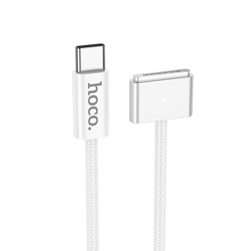 Кабель магнітний Hoco X103 Stone Type-C — Mag3, 2 м, 140W, білий, фото 1