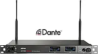 MIPRO ACT-828 Dante | Dwukanałowy szerokopasmowy odbiornik UHF 72MHz rack 1U